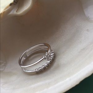 925 Silver & Czirconia Doble Ring